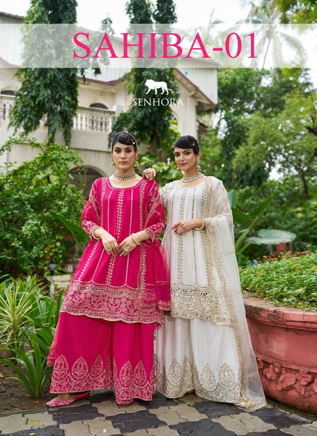 Sahiba Vol 1 By Senhora Chinon Readymade Suits Wholesale Online